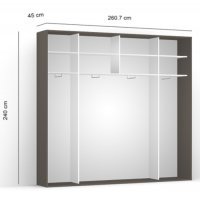 DRESSING LEX 261-240-45 B GRI/CZP